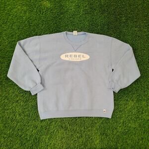 Vintage 80s Rebel Soccer Sweatshirt L/XL 23x25 Baggy USA